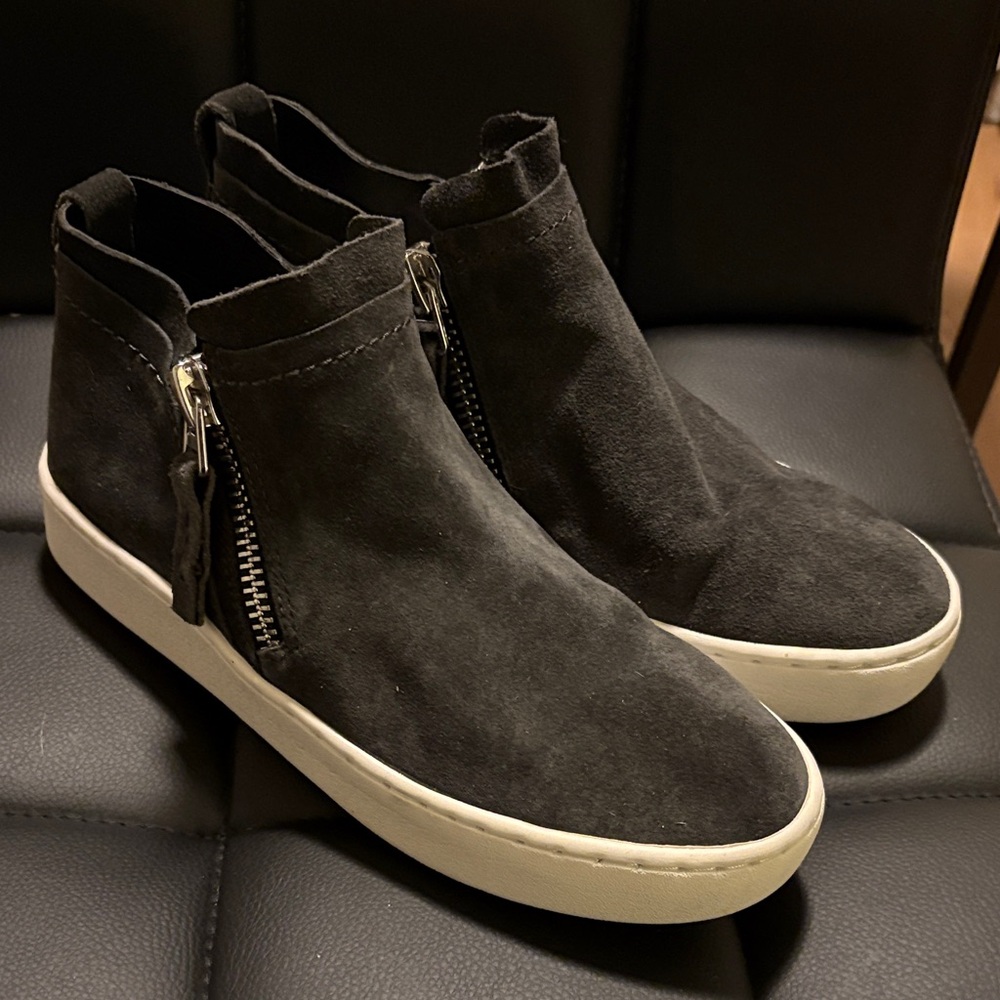 Dolce Vita Suede High-Top Sneakers with Zipper detail